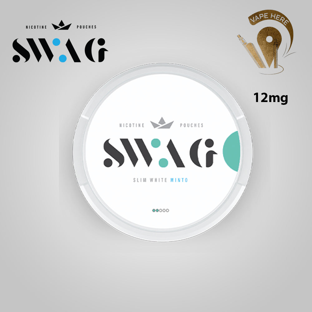 SWAG All White Snus Nicotine Pouches | Vape Here Store Dubai
