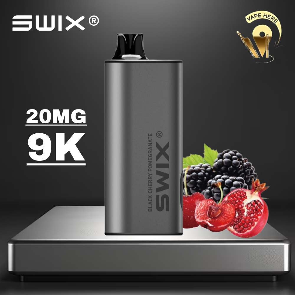 SWIX MATE 9K PUFFS DISPOSABLE VAPE - (Non-Rechargeable) Blackberry Cherry Pomegranate UAE Umm Al Quwain