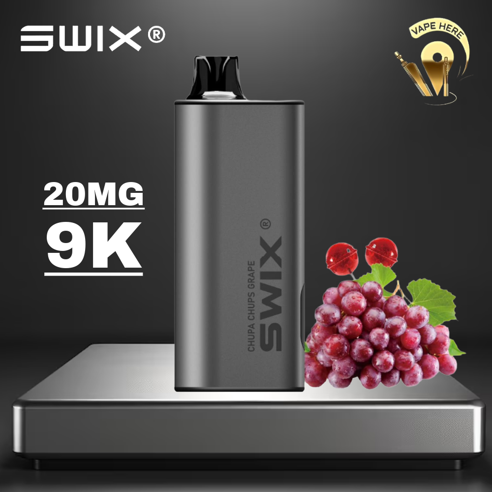 SWIX MATE 9K PUFFS DISPOSABLE VAPE - (Non-Rechargeable) Chupa Chups Grape UAE Sharjah