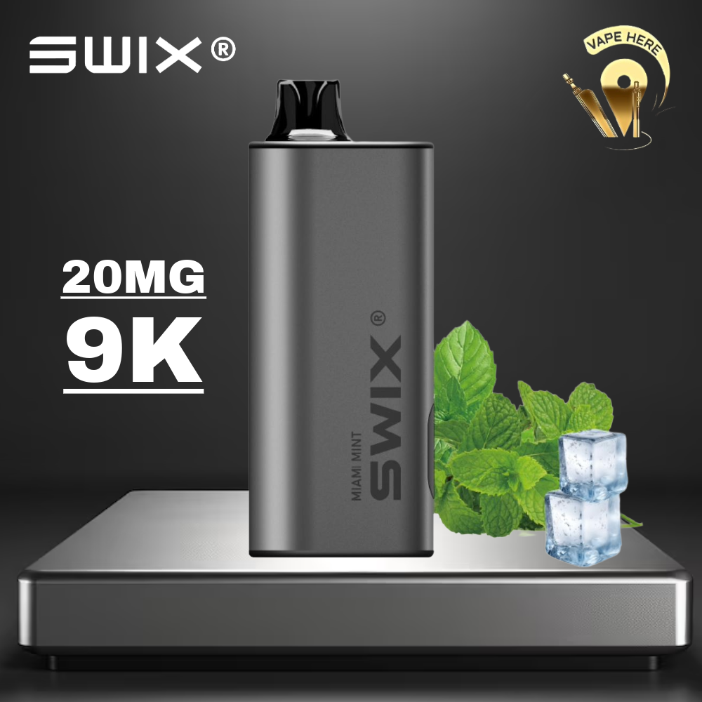 SWIX MATE 9K PUFFS DISPOSABLE VAPE - (Non-Rechargeable) Miami Mint UAE Abu Dhabi