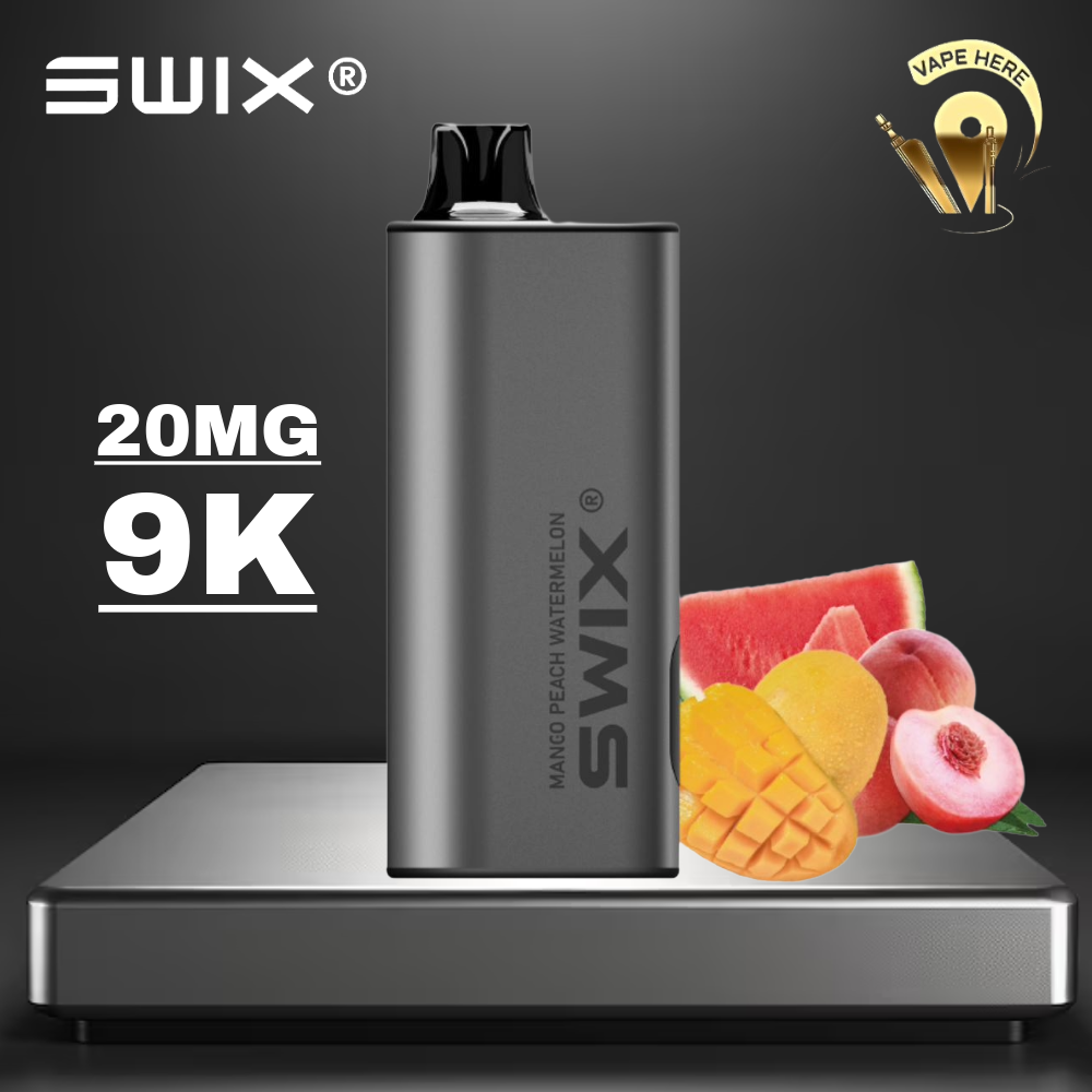 SWIX MATE 9K PUFFS DISPOSABLE VAPE - (Non-Rechargeable) Mango Peach Watermelon UAE Ajman