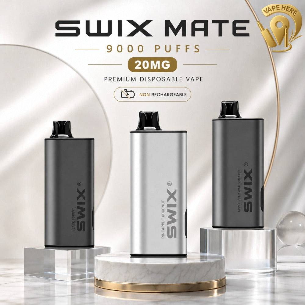 SWIX MATE 9K PUFFS DISPOSABLE VAPE Non-Rechargeable Dubai, UAE