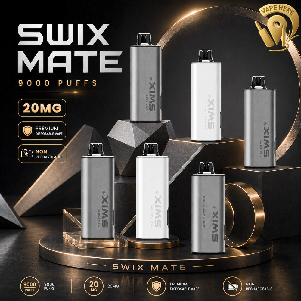 SWIX MATE 9K PUFFS DISPOSABLE VAPE Non-Rechargeable Sharjah, UAE
