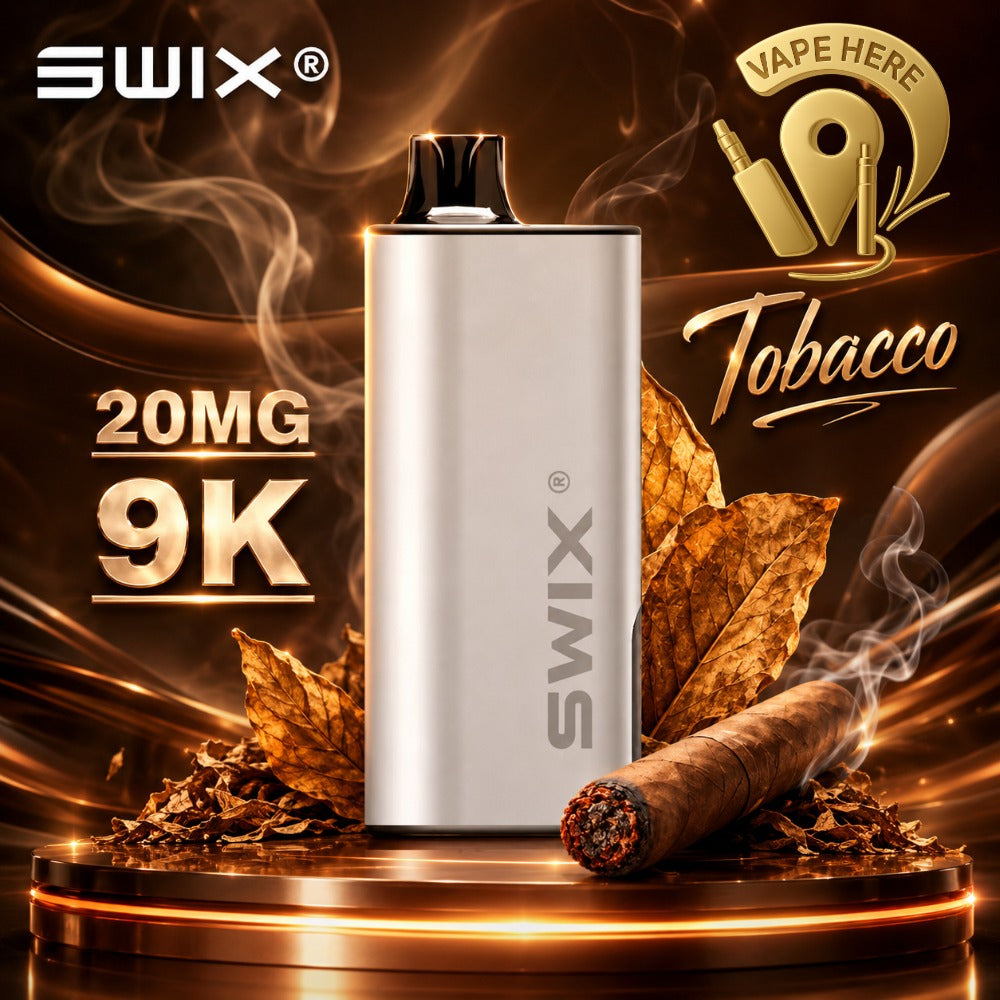 SWIX MATE 9K PUFFS DISPOSABLE VAPE Non-Rechargeable TOBACCO UAE SHARJAH 