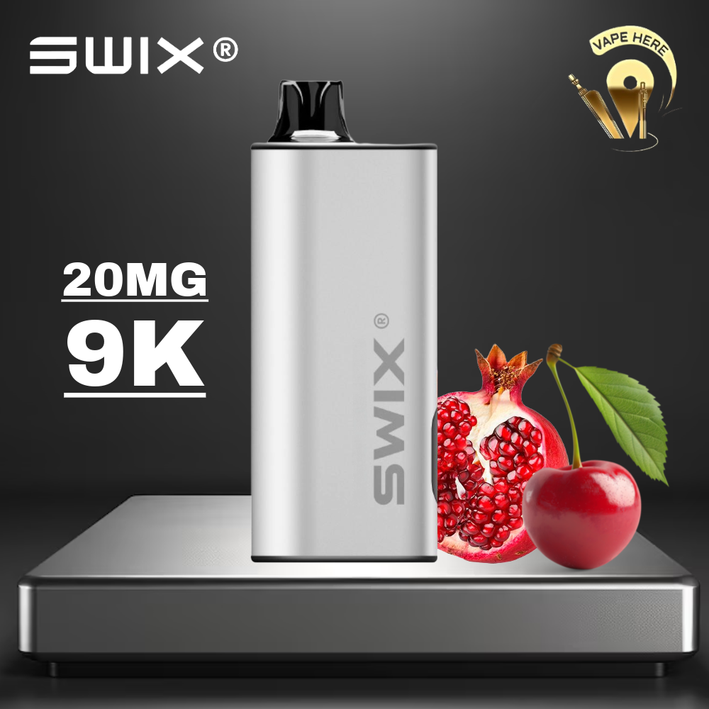 SWIX MATE 9K PUFFS DISPOSABLE VAPE Non-Rechargeable Cherry Pomegranate UAE Abu Dhabi