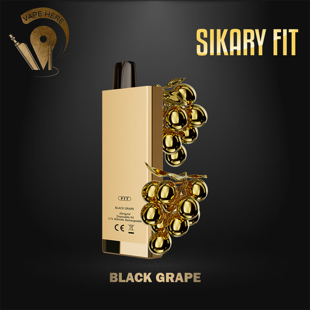 Sikary FIT 12000 Puffs Disposable Vapes Black Grape UAE Dubai