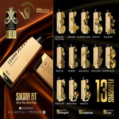 Sikary FIT 12000 Puffs Disposable Vapes  UAE Abu Dhabi 