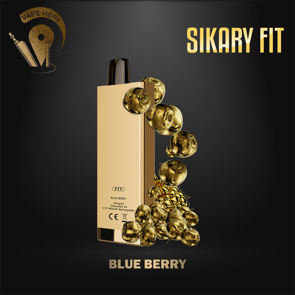 Sikary FIT 12000 Puffs Disposable Vapes Blue Berry UAE Abu Dhabi 