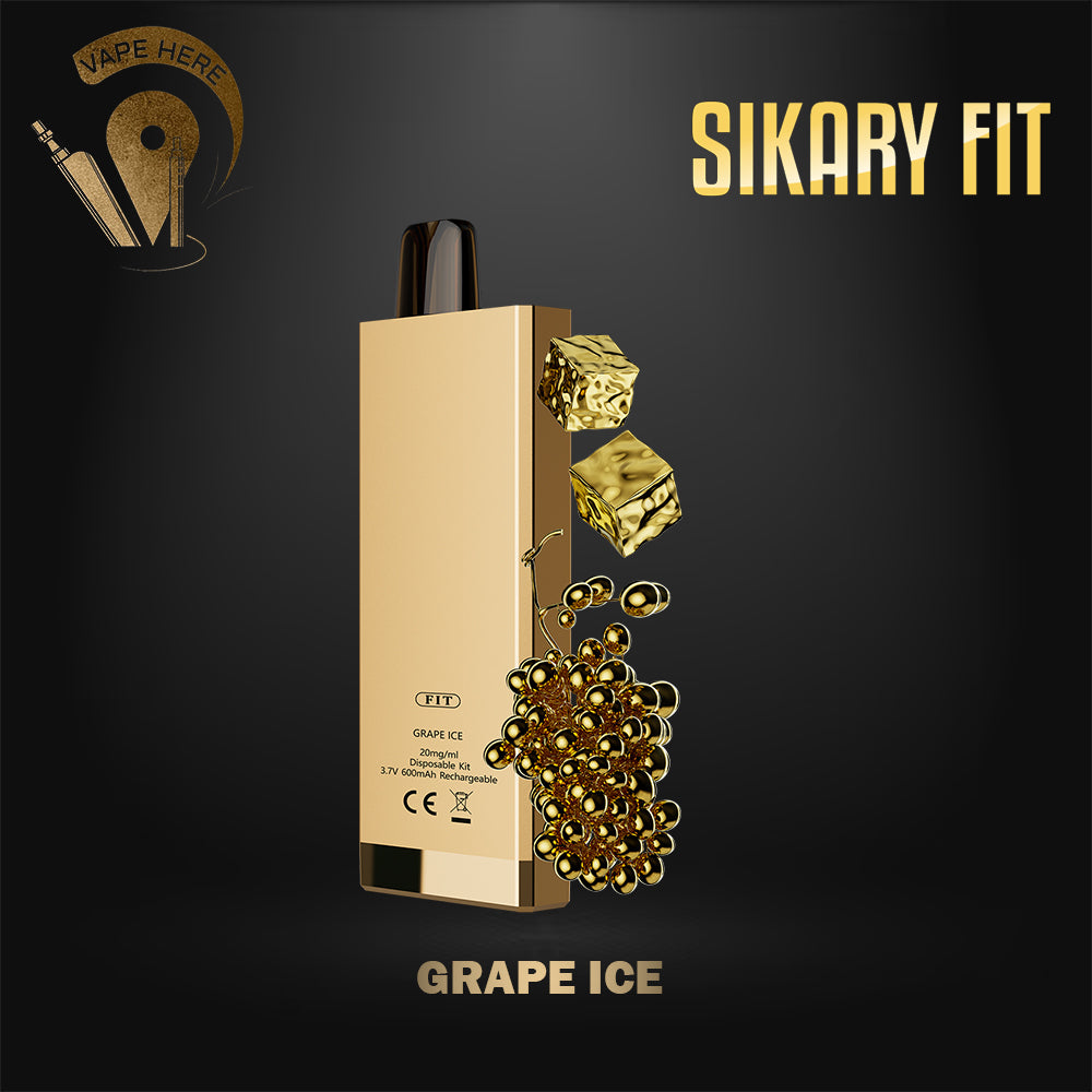 Sikary FIT 12000 Puffs Disposable Vapes Grape Ice UAE Ras Al Khaimah 