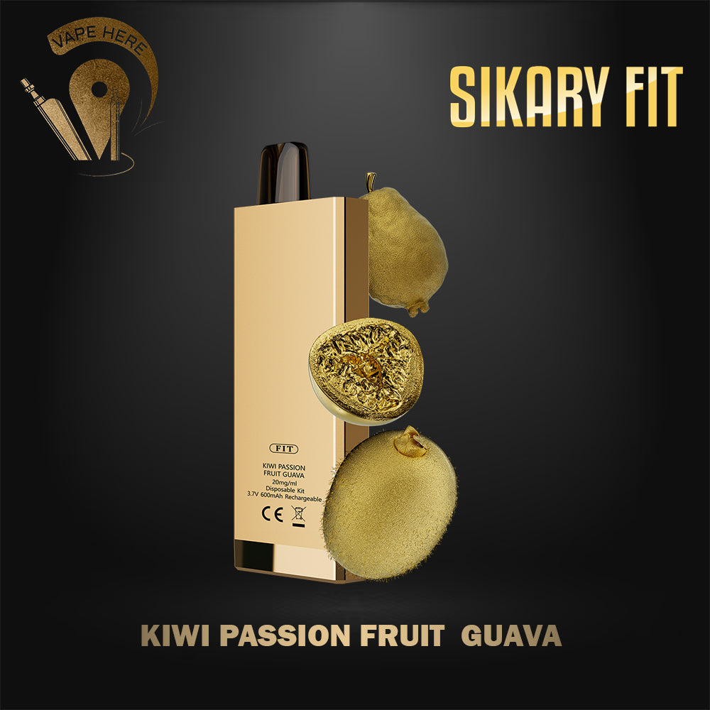 Sikary FIT 12000 Puffs Disposable Vapes Kiwi Passion Fruit Guava UAE Al Ain 