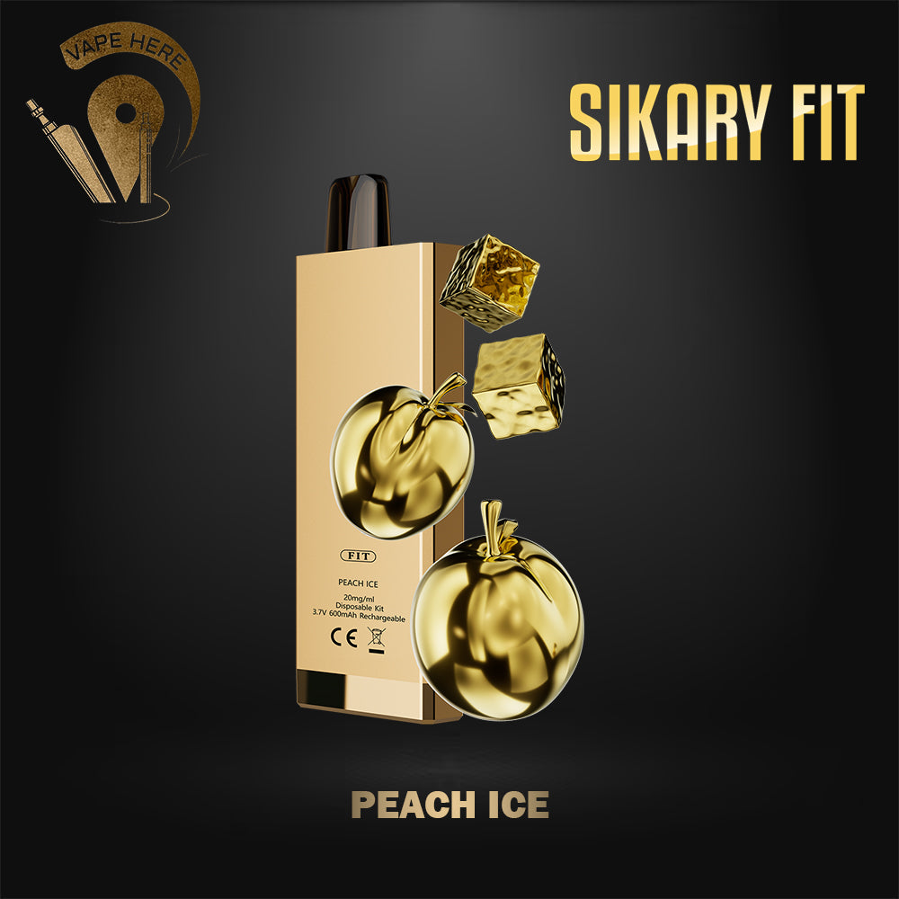 Sikary FIT 12000 Puffs Disposable Vapes Peach Ice UAE Ajman 