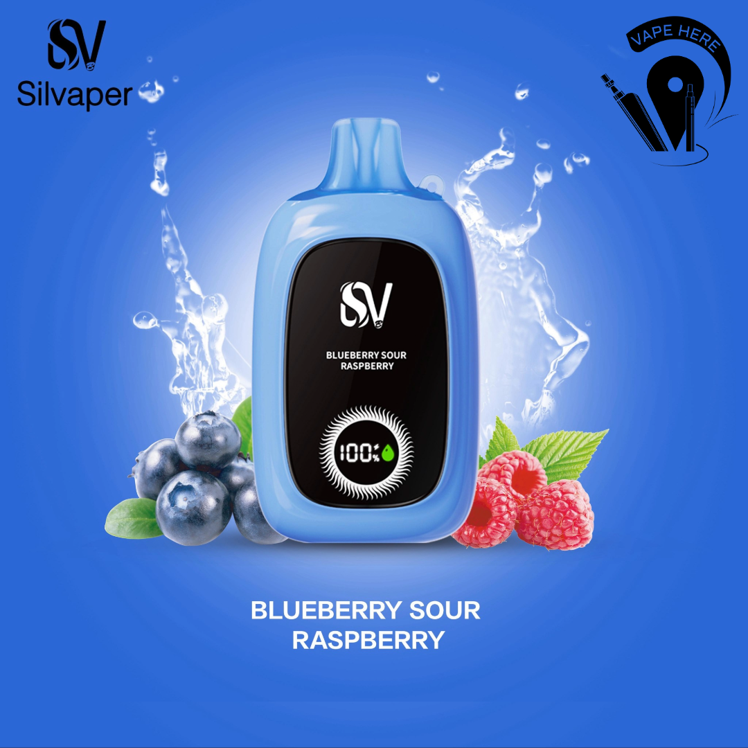 Silvaper 14000 Puffs Disposable Vape Blueberry Sour Raspberry UAE Ajman