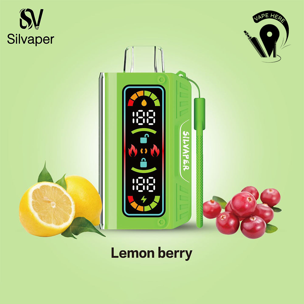 Silvaper 20000 Puffs DTL Disposable Vape 3mg Lemon Berry UAE Ras Al Khaimah