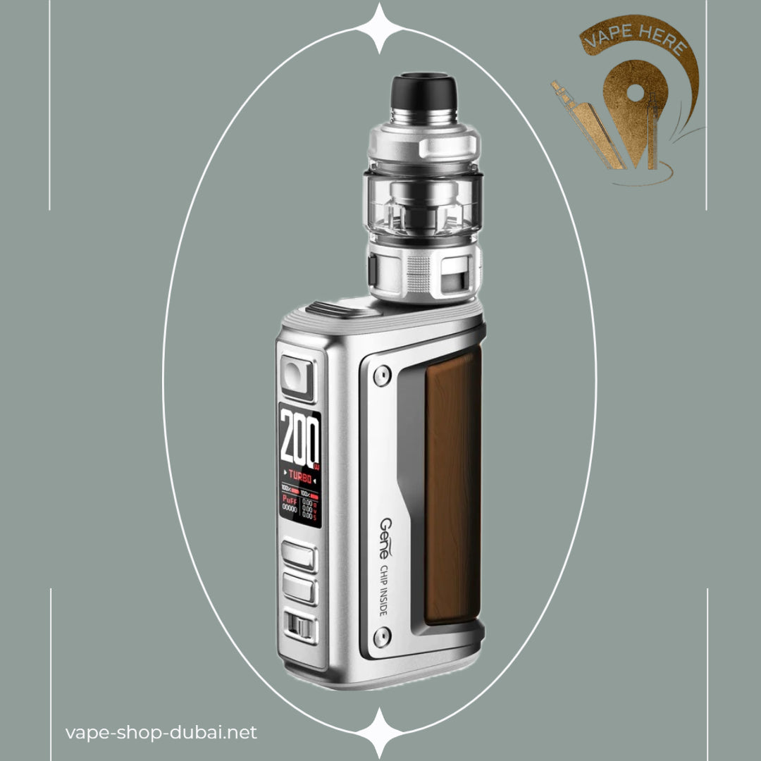 VOOPOO ARGUS GT2 200W Starter Kit with 6.5ml Maat Tank New Silver Grey UAE Dubai