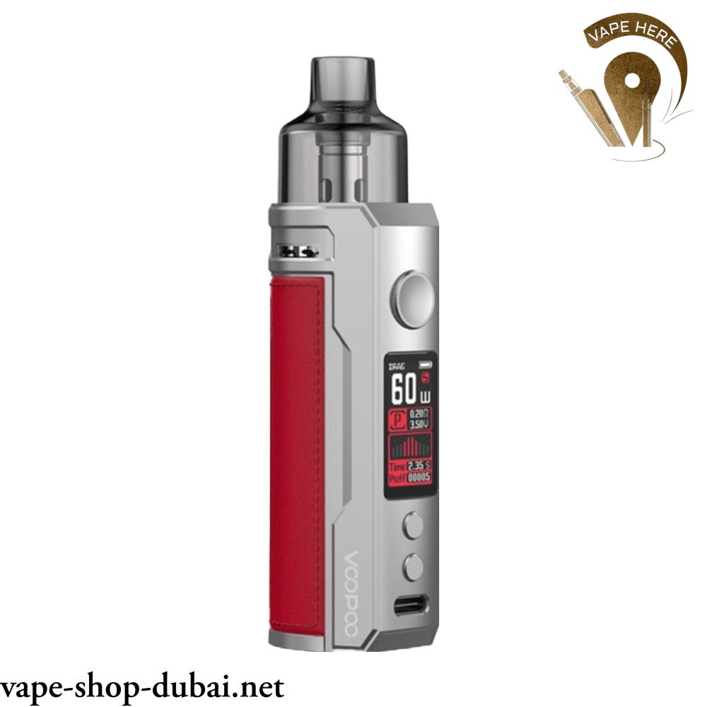 Voopoo Drag X 80W Pod Kit Silver Red UAE Dubai