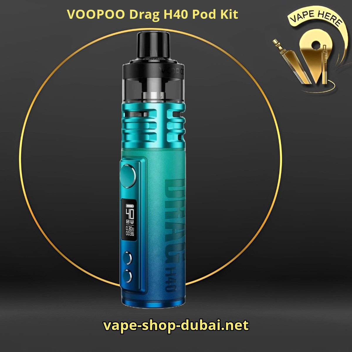 VOOPOO Drag H40 Pod Kit 1500mAh - Vape Here Store