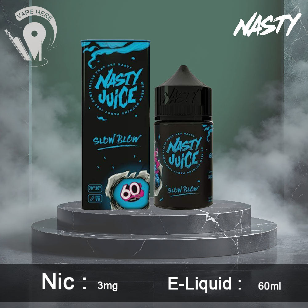 Slow Blow - Nasty| Discounted Prices | Vape KSA best Price | Vape Jeddah  Delivery | Vape Here Store
