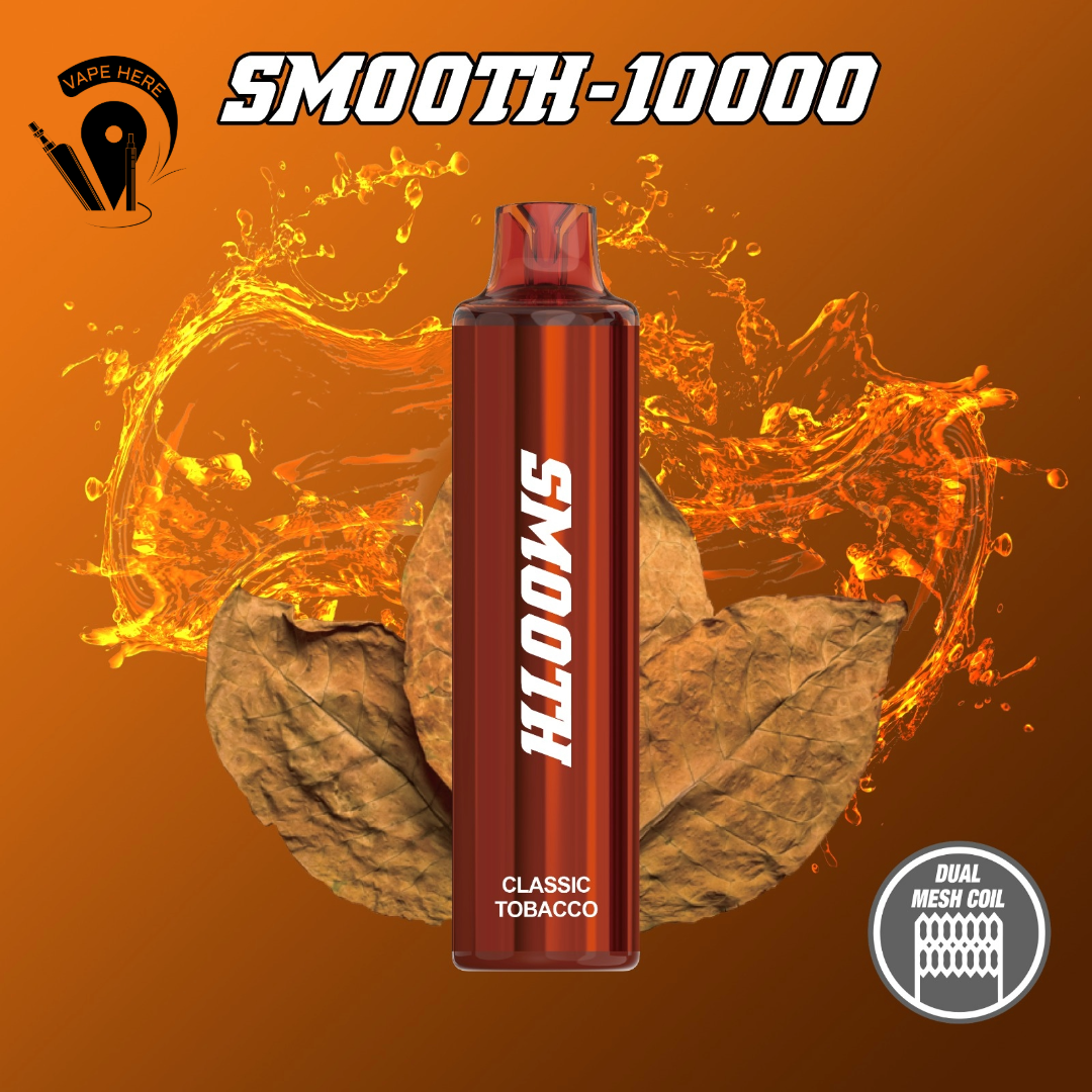 Smooth 10000 Puffs Disposable Vape 20mg Classic Tobacco UAE Sharjah