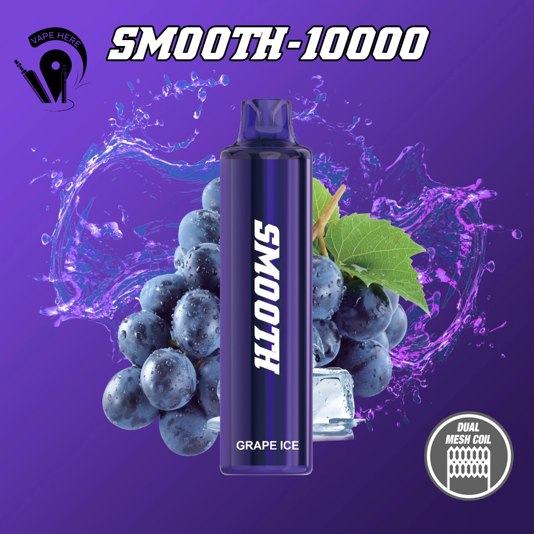 Smooth 10000 Puffs Disposable Vape 20mg Grape Ice UAE Umm Al Quwain