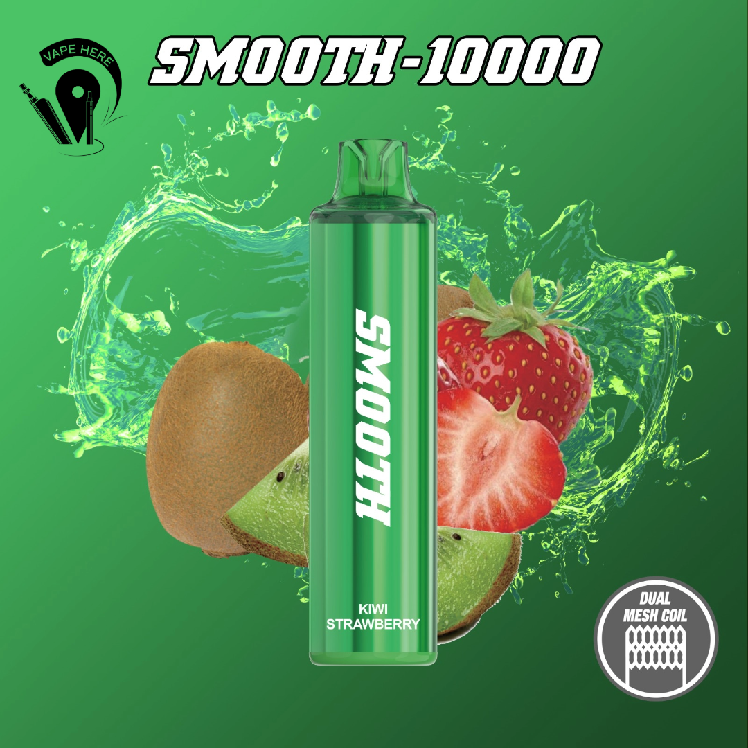 Smooth 10000 Puffs Disposable Vape 20mg Strawberry Kiwi UAE Al Ain