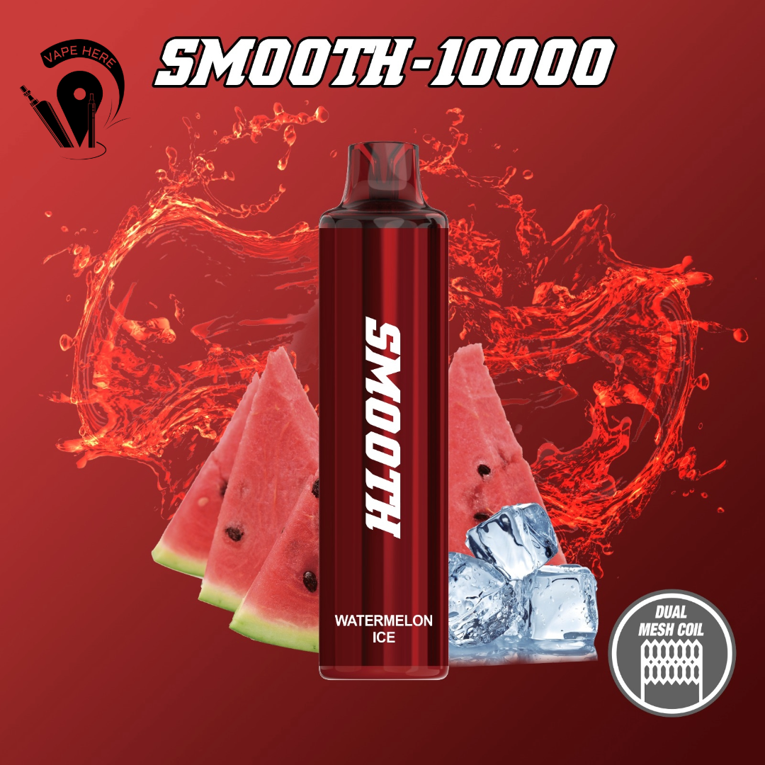 Smooth 10000 Puffs Disposable Vape 20mg Watermleon Ice UAE Sharjah