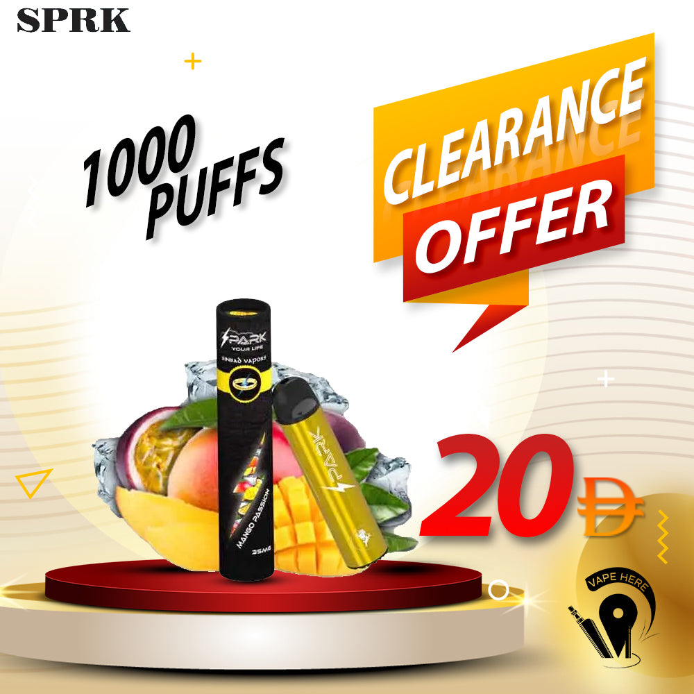 Spark Disposable Pod (1000 Puffs ) - MADE IN USA UAE SHARJAH