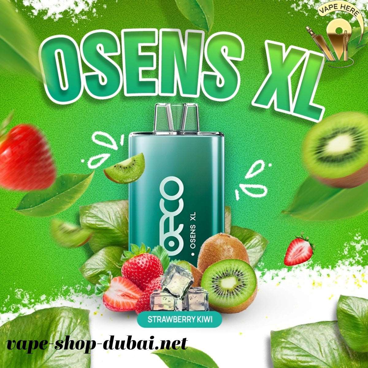 BECO OSENS XL 10000 PUFFS Strawberry Kiwi DISPOSABLE VAPE UAE Dubai