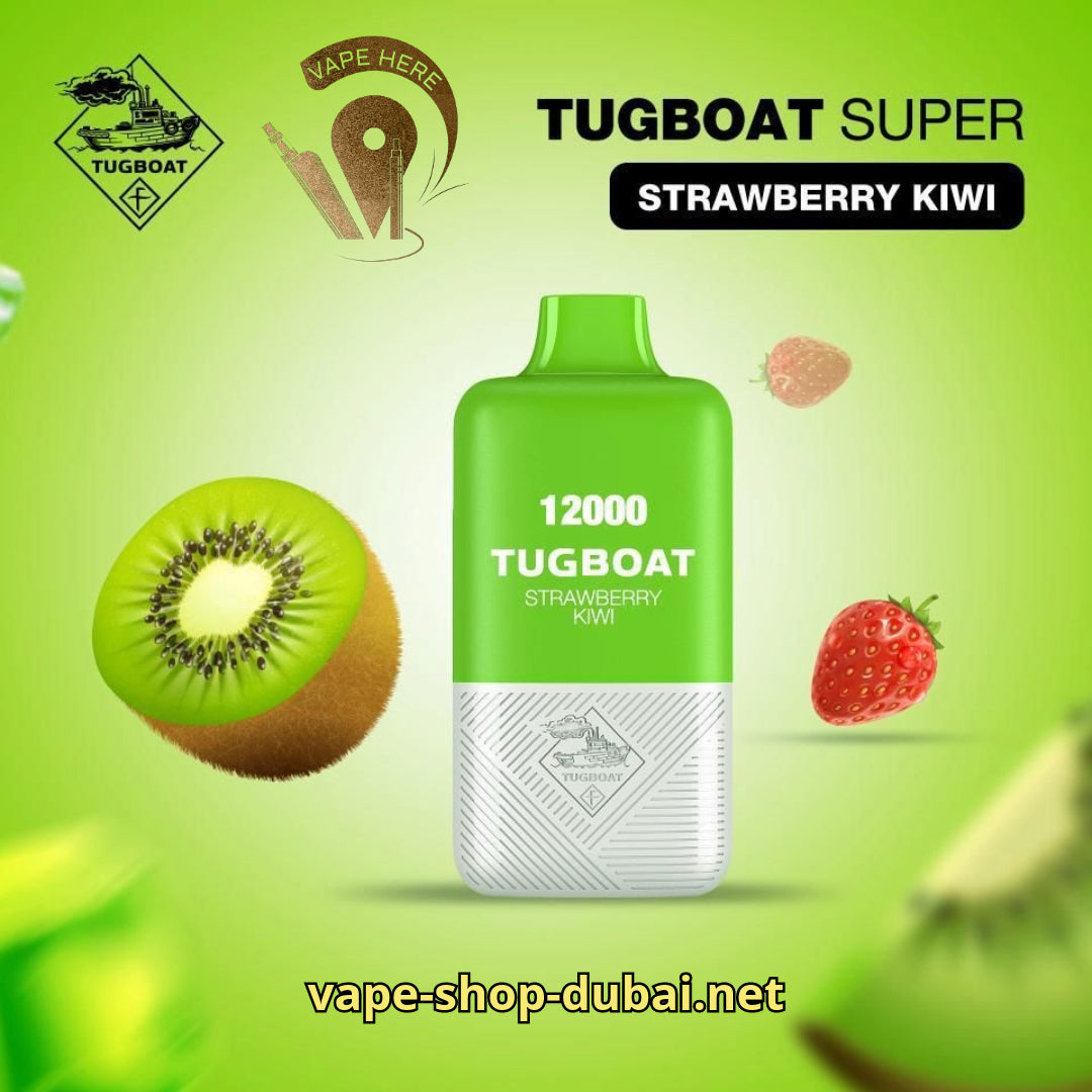 TUGBOAT SUPER 12000 PUFFS DISPOSABLE VAPE Strawberry Kiwi UAE Ajman