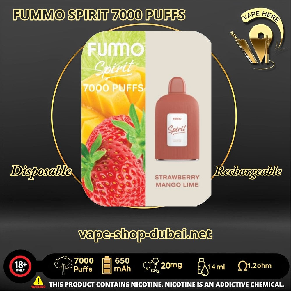 FUMMO SPIRIT 7000 PUFFS DISPOSABLE UAE Abu Dhabi