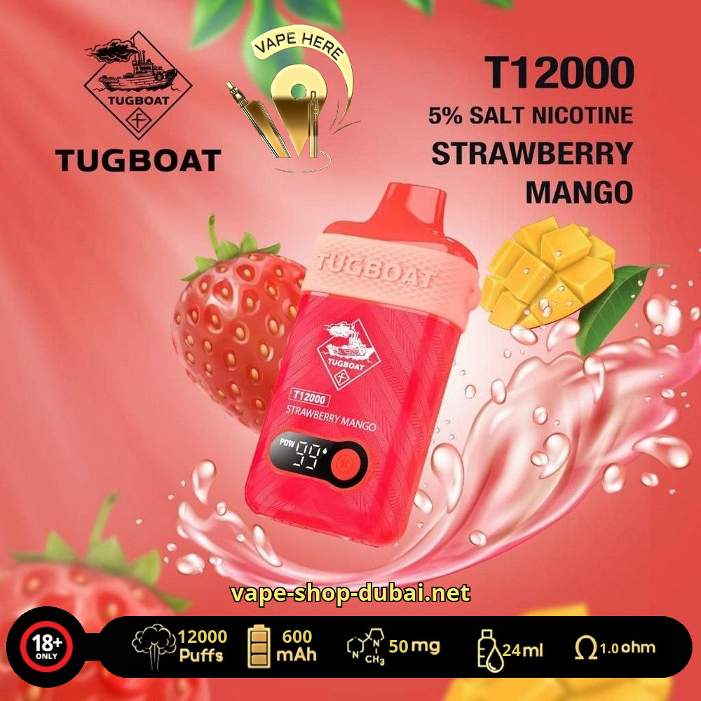 Tugboat T12000 Disposable Vape strawberry mango UAE Dubai Abu Dhabi