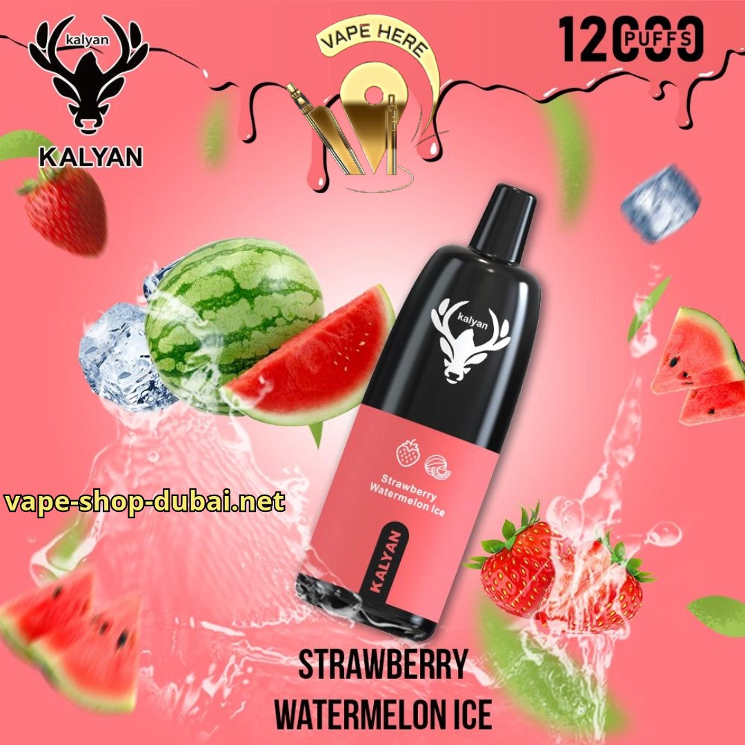 KALYAN PRO 12000 PUFFS Strawberry Watermelon Ice DISPOSABLE VAPE UAE Dubai