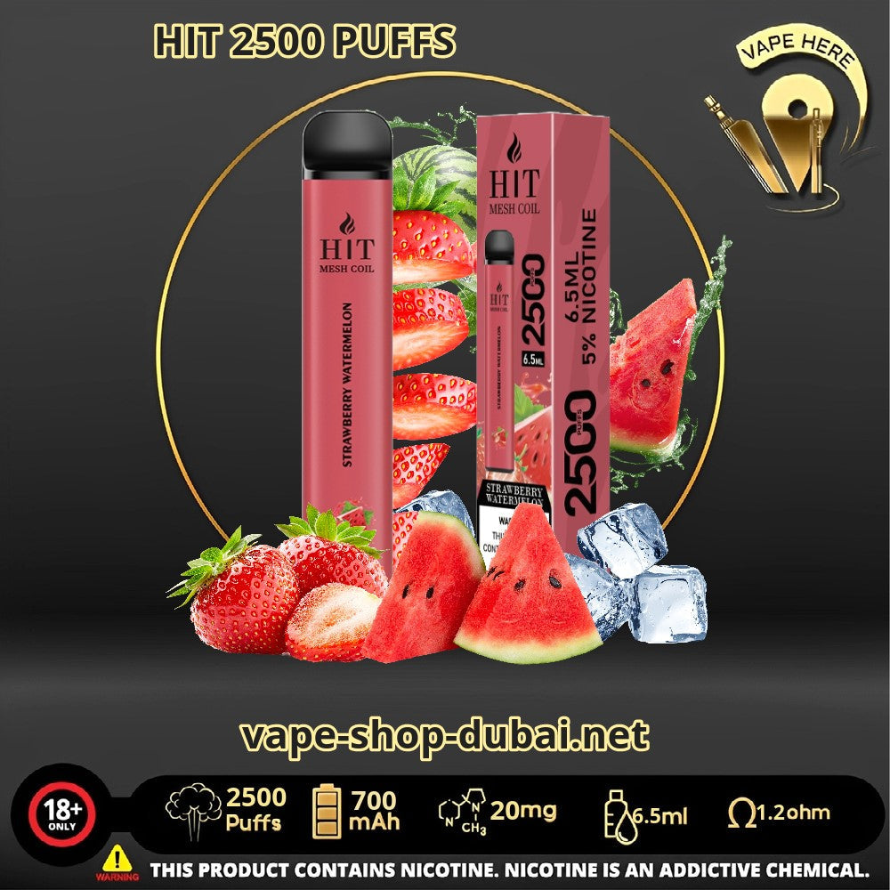 HIT 2500 PUFFS DISPOSABLE VAPE - Vape Here Store