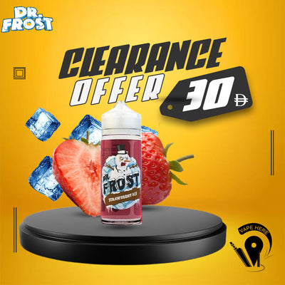 Strawberry Ice 60ml Eliquid by Dr Frost - Zero MG UAE DUBAI