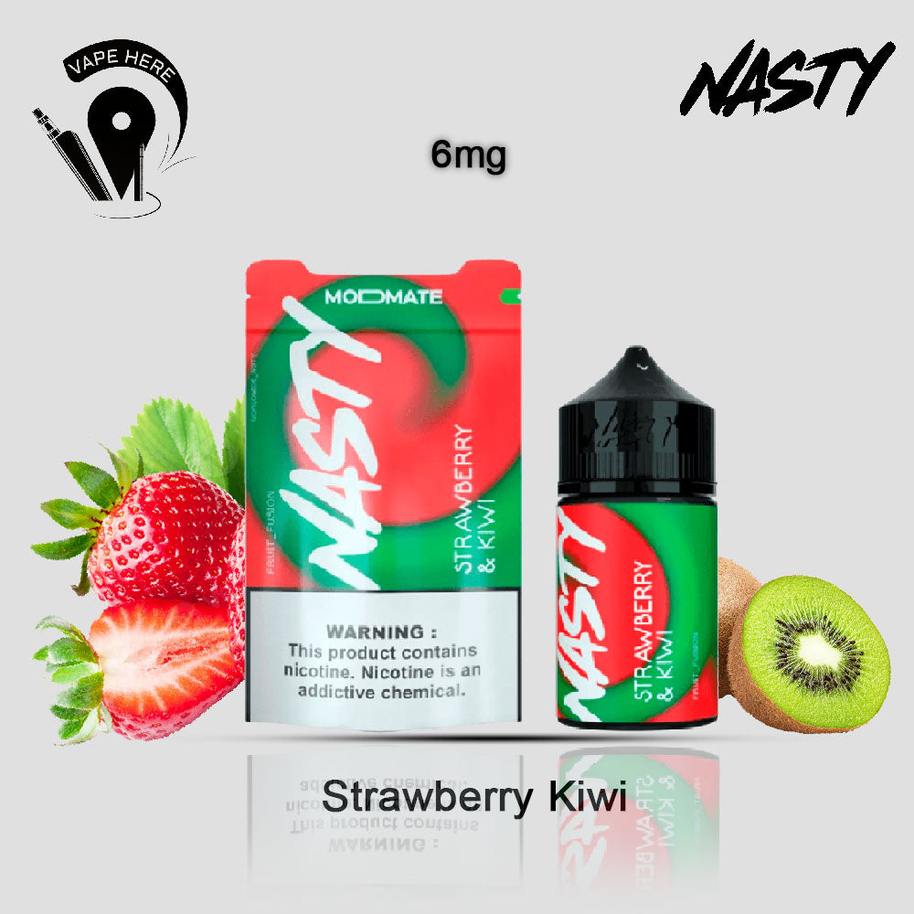 Strawberry & Kiwi - Nasty Modmate 60ml Strawberry Kiwi 6mg UAE Al Ain