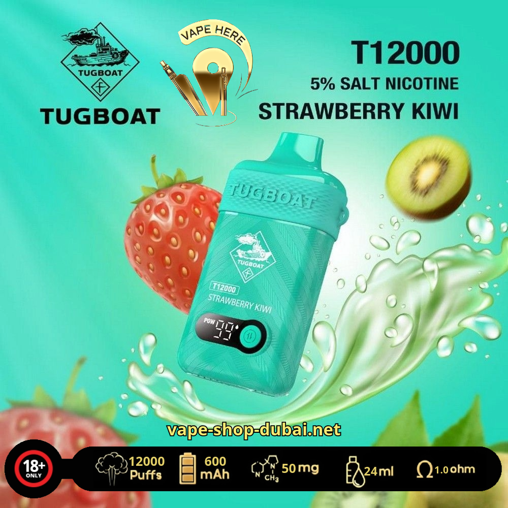 Tugboat T12000 Disposable Vape strawberry kiwi UAE Dubai Abu Dhabi