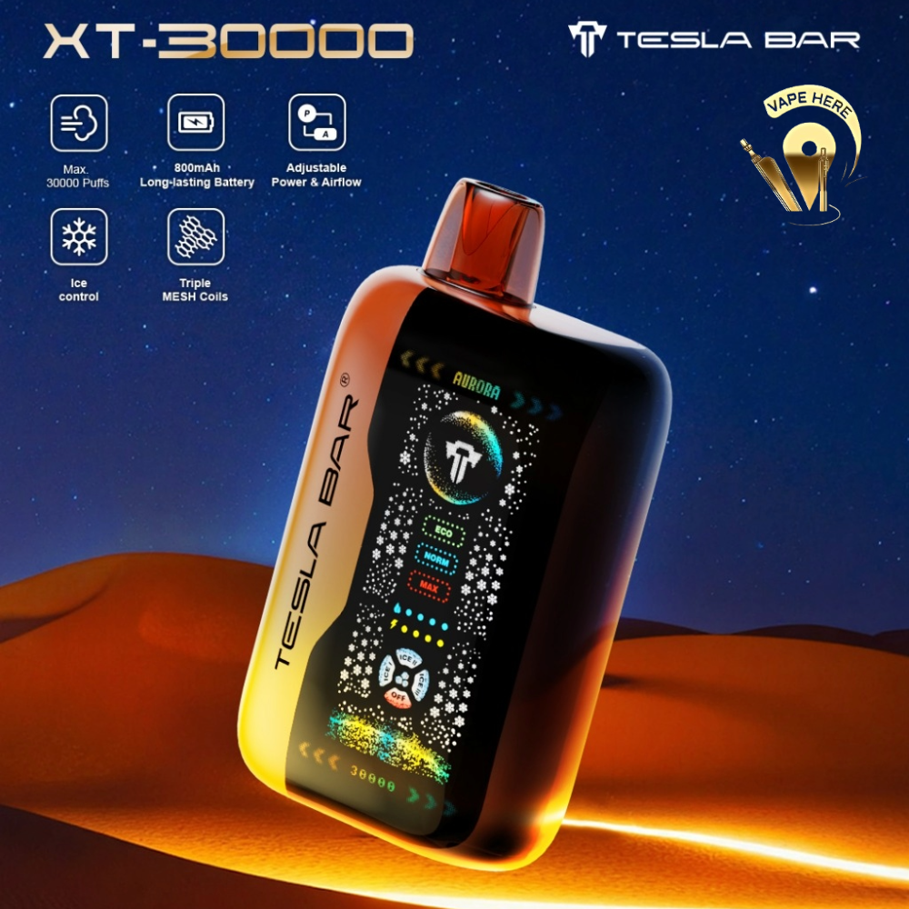 TESLA BAR XT 30K PUFFS DISPOSABLE VAPE UAE Dubai