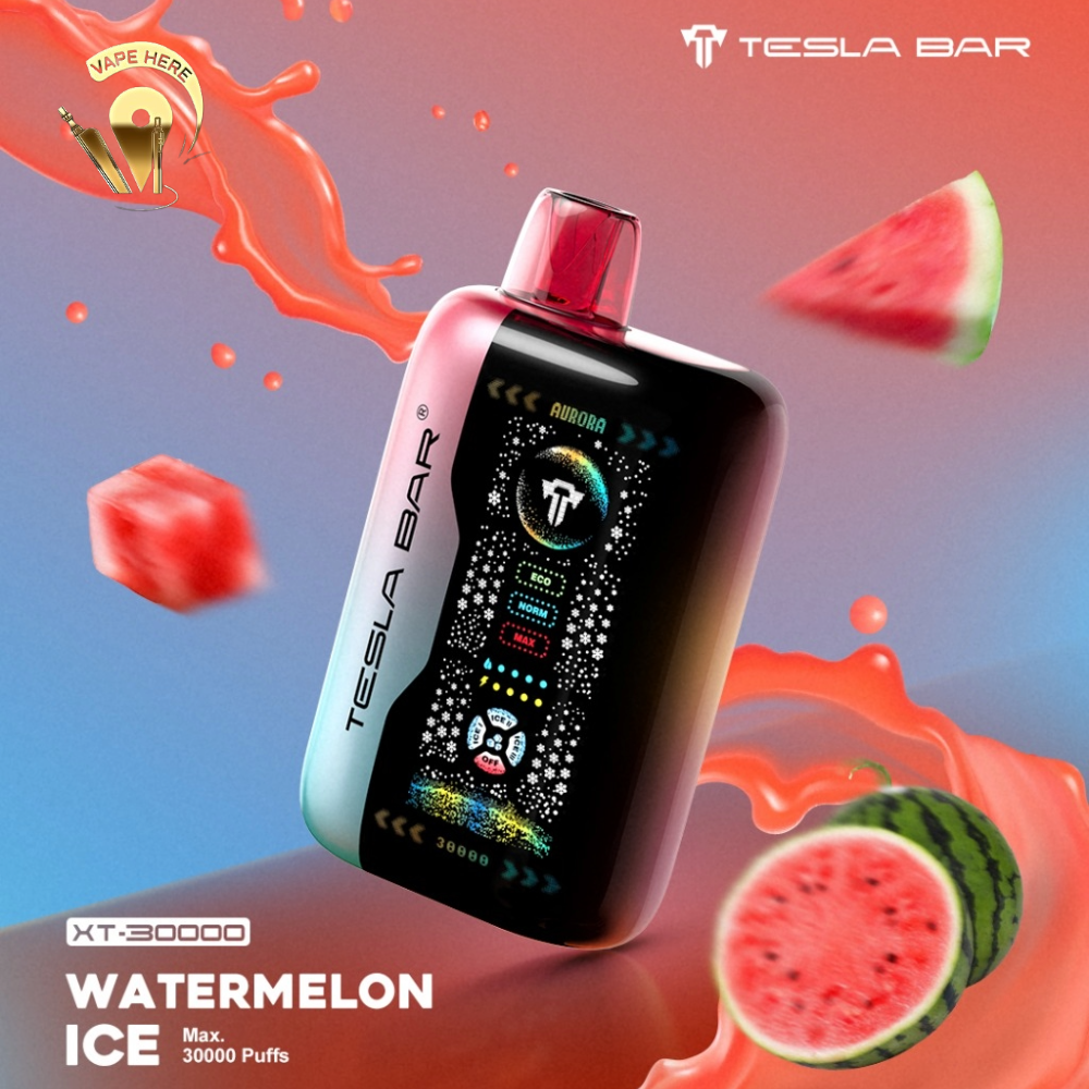 TESLA BAR XT 30K PUFFS DISPOSABLE VAPE Watermelon Ice UAE Abu Dhabi