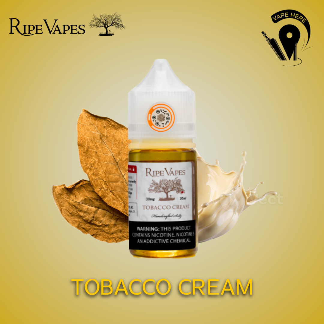 TOBACCO CREAM 30ml NicSalt - SAN JUAN SERIES Collection from Ripe Vapes UAE Abu Dhabi