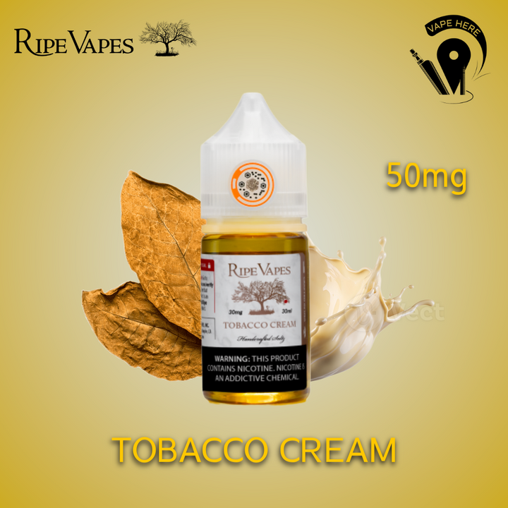 TOBACCO CREAM 30ml NicSalt - SAN JUAN SERIES Collection from Ripe Vape