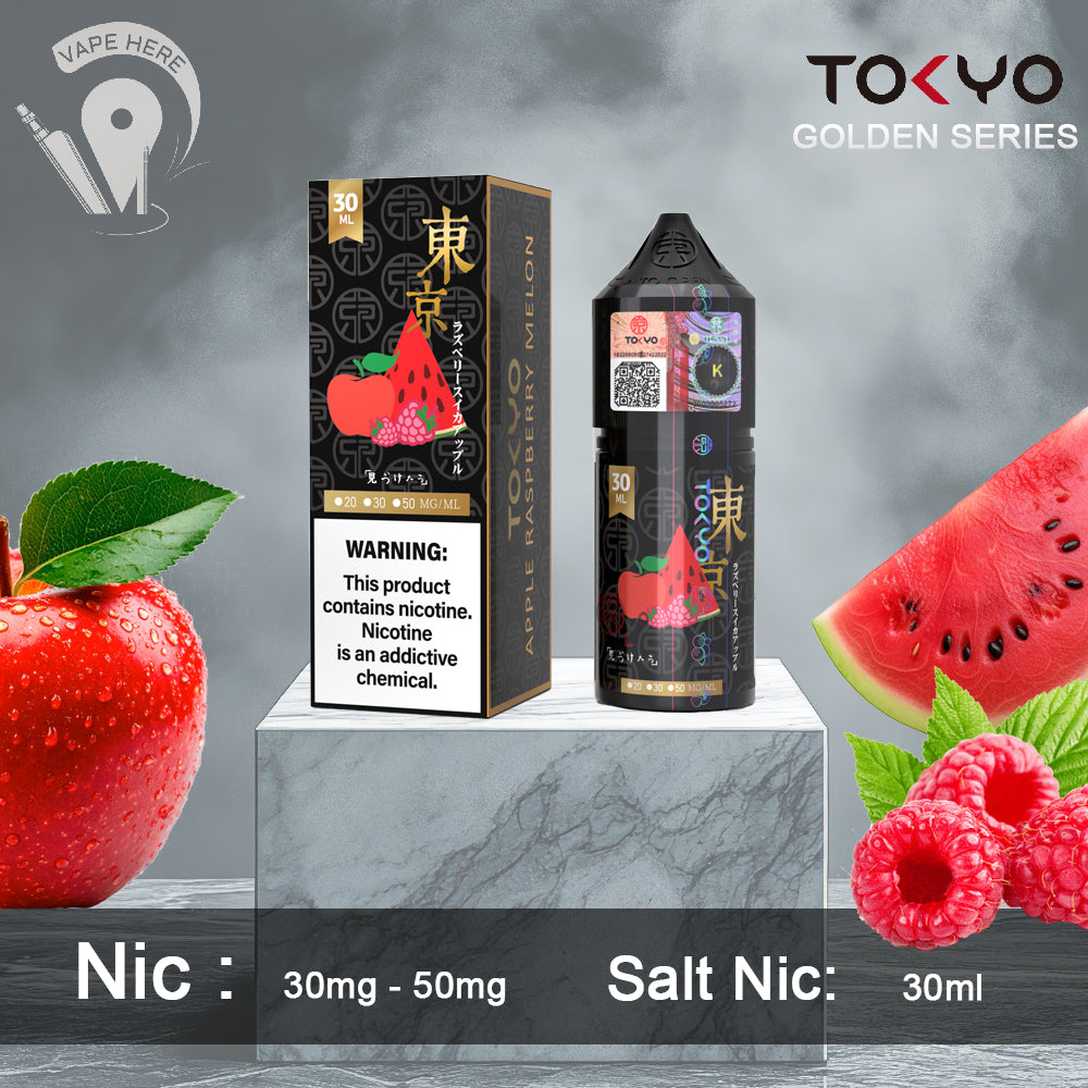 TOKYO APPLE RASPBERRY MELON SALTNIC 30ML- GOLDEN SERIES UAE Abu Dhabi