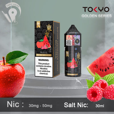 TOKYO APPLE RASPBERRY MELON SALTNIC 30ML- GOLDEN SERIES UAE Dubai 