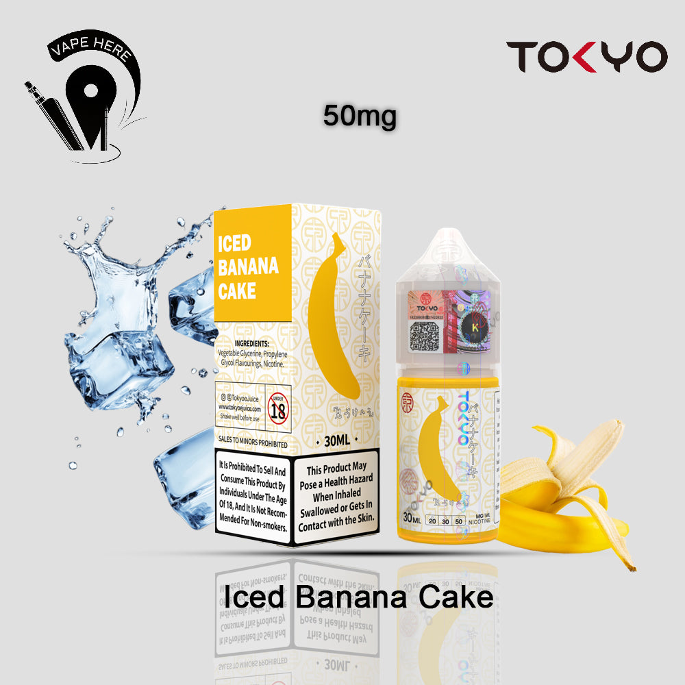 TOKYO BANANA CAKE SALTNIC 30ML- CLASSIC SERIES 50mg UAE Ajman 