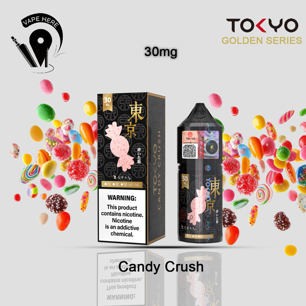 TOKYO CANDY CRUSH SALTNIC 30ML- GOLDEN SERIES 30mg UAE Al Sharjah 