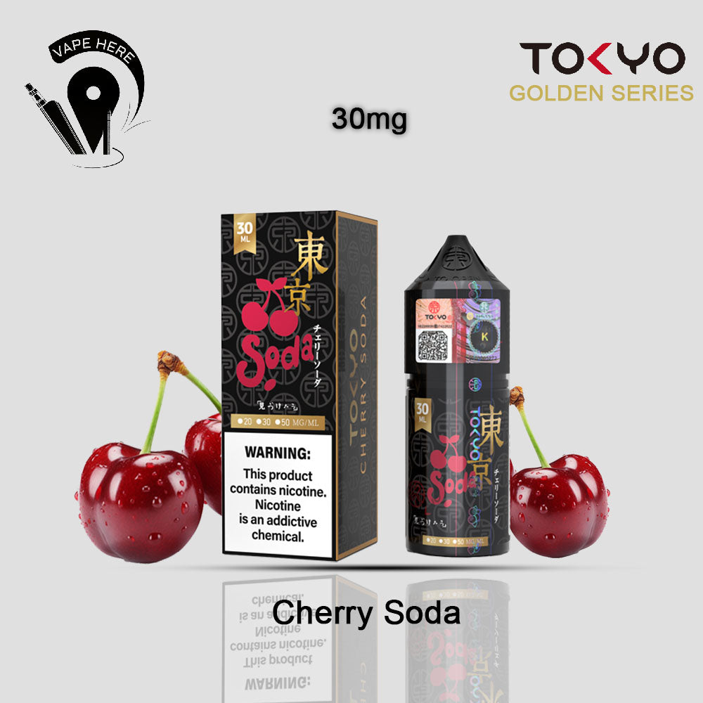 TOKYO CHERRY SODA SALTNIC 30ML- GOLDEN SERIES 30mg UAE Ajman 