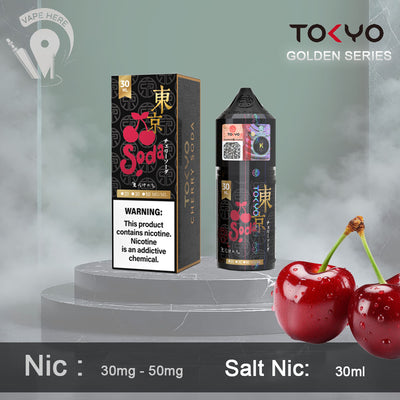 TOKYO CHERRY SODA SALTNIC 30ML- GOLDEN SERIES UAE Dubai 