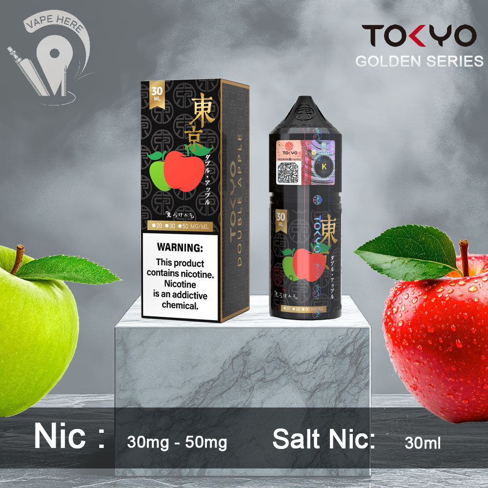 TOKYO DOUBLE APPLE SALTNIC 30ML- GOLDEN SERIES UAE Dubai 