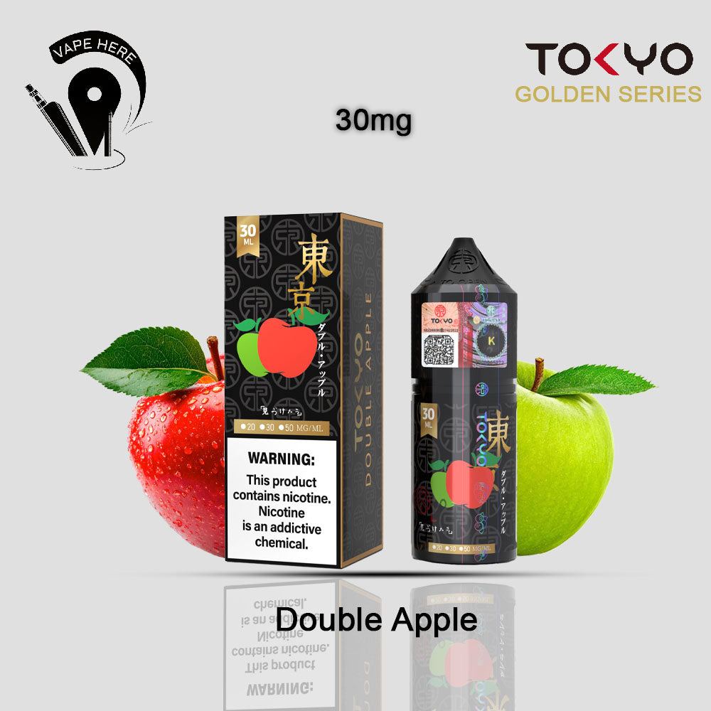 TOKYO DOUBLE APPLE SALTNIC 30ML- GOLDEN SERIES 30mg UAE Ajman 