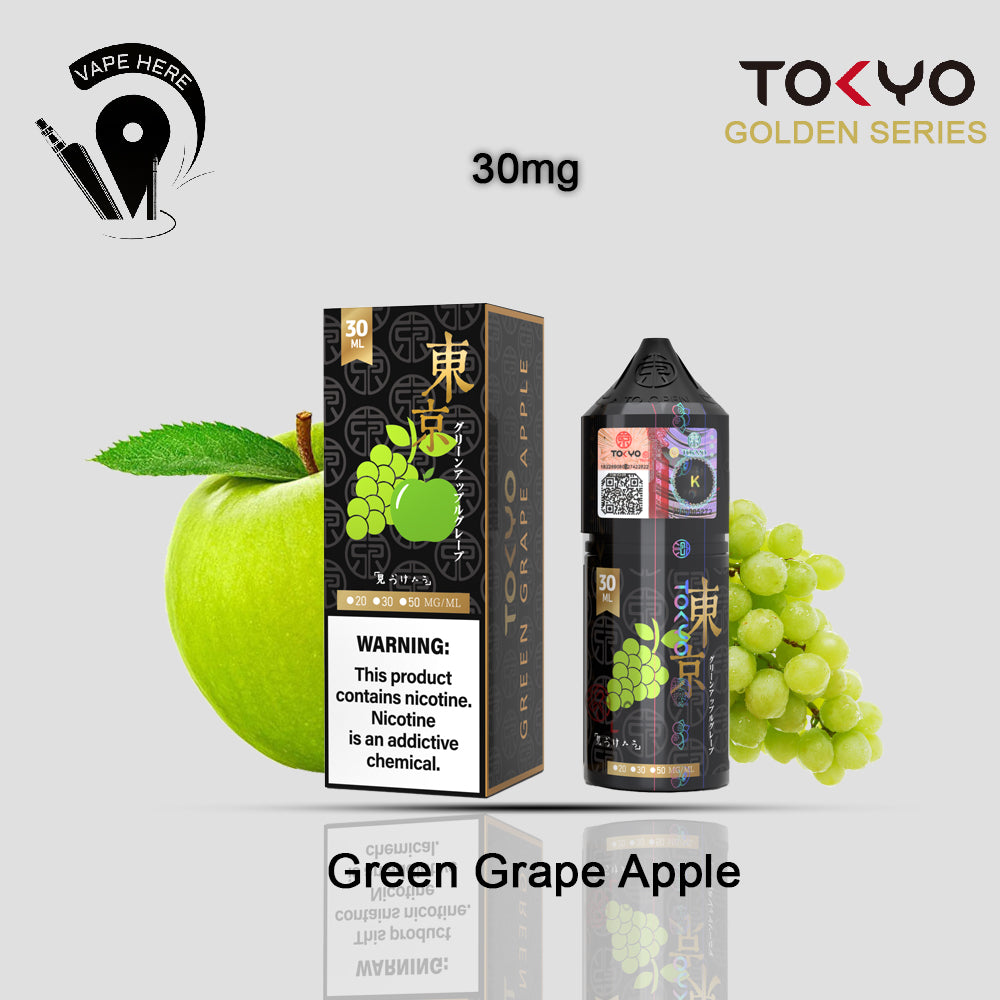 TOKYO GREEN GRAPE APPLE SALTNIC 30ML- GOLDEN SERIES 30mg UAE Ajman 