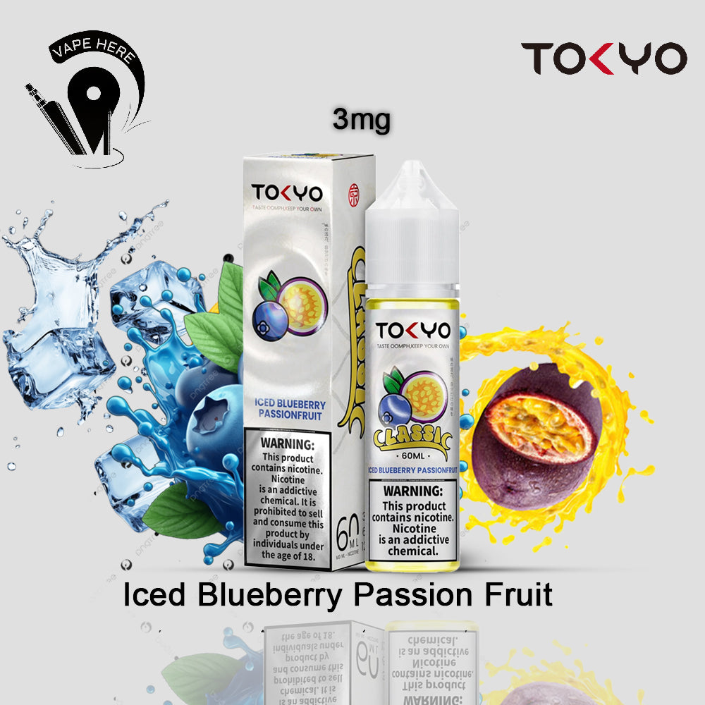 TOKYO ICED BLUEBERRY PASSIONFRUIT 60ML- CLASSIC SERIES 3mg UAE Ajman