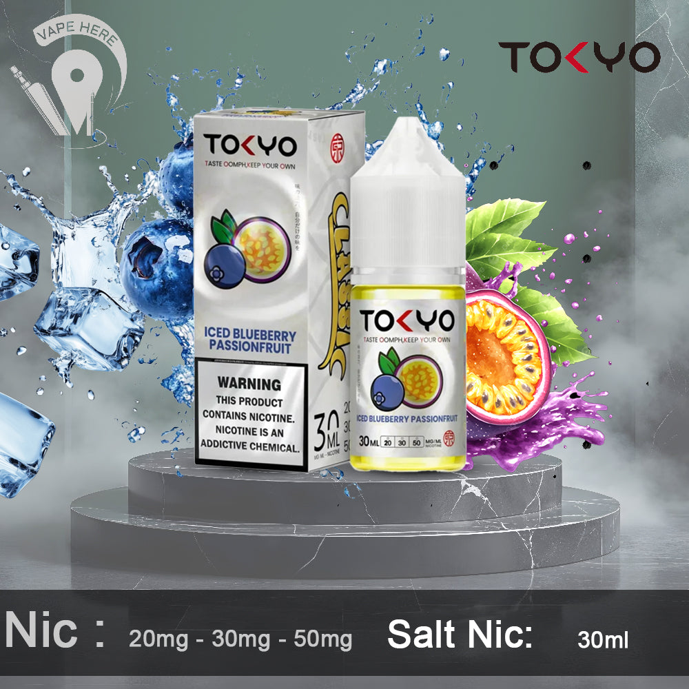 TOKYO ICED BLUEBERRY PASSIONFRUIT SALTNIC 30ML- CLASSIC SERIES UAE Dubai